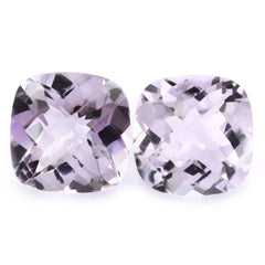 PINK AMETHYST CHECKER CUT CUSHION 16MM 13.55 Cts.