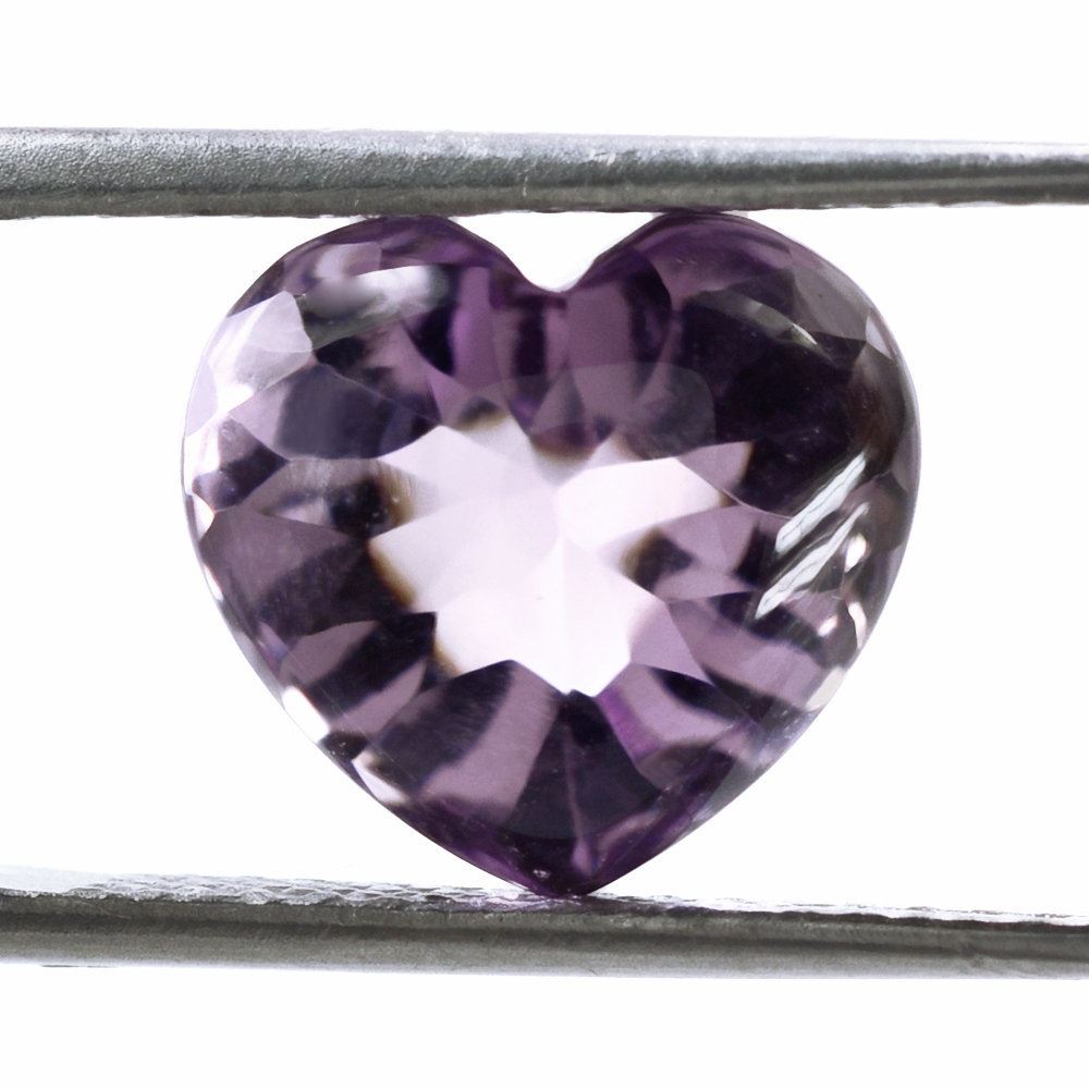 PINK AMETHYST BUFFTOP HEART 12X11MM 5.49 Cts.