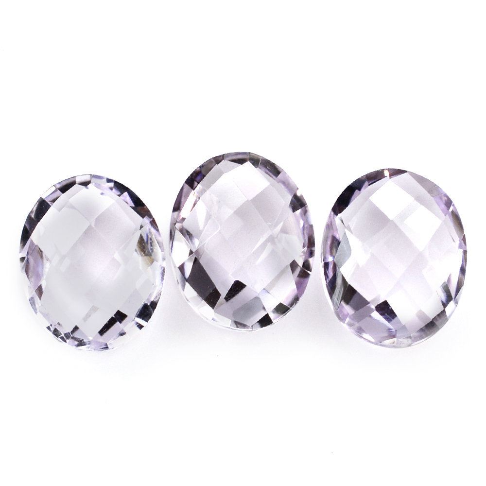 PINK AMETHYST BRIOLETTE OVAL (LITE) 10X8MM 2.21 Cts.