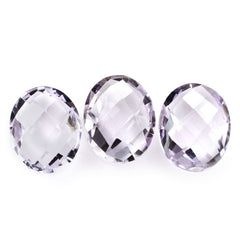 PINK AMETHYST BRIOLETTE OVAL (LITE) 10X8MM 2.21 Cts.