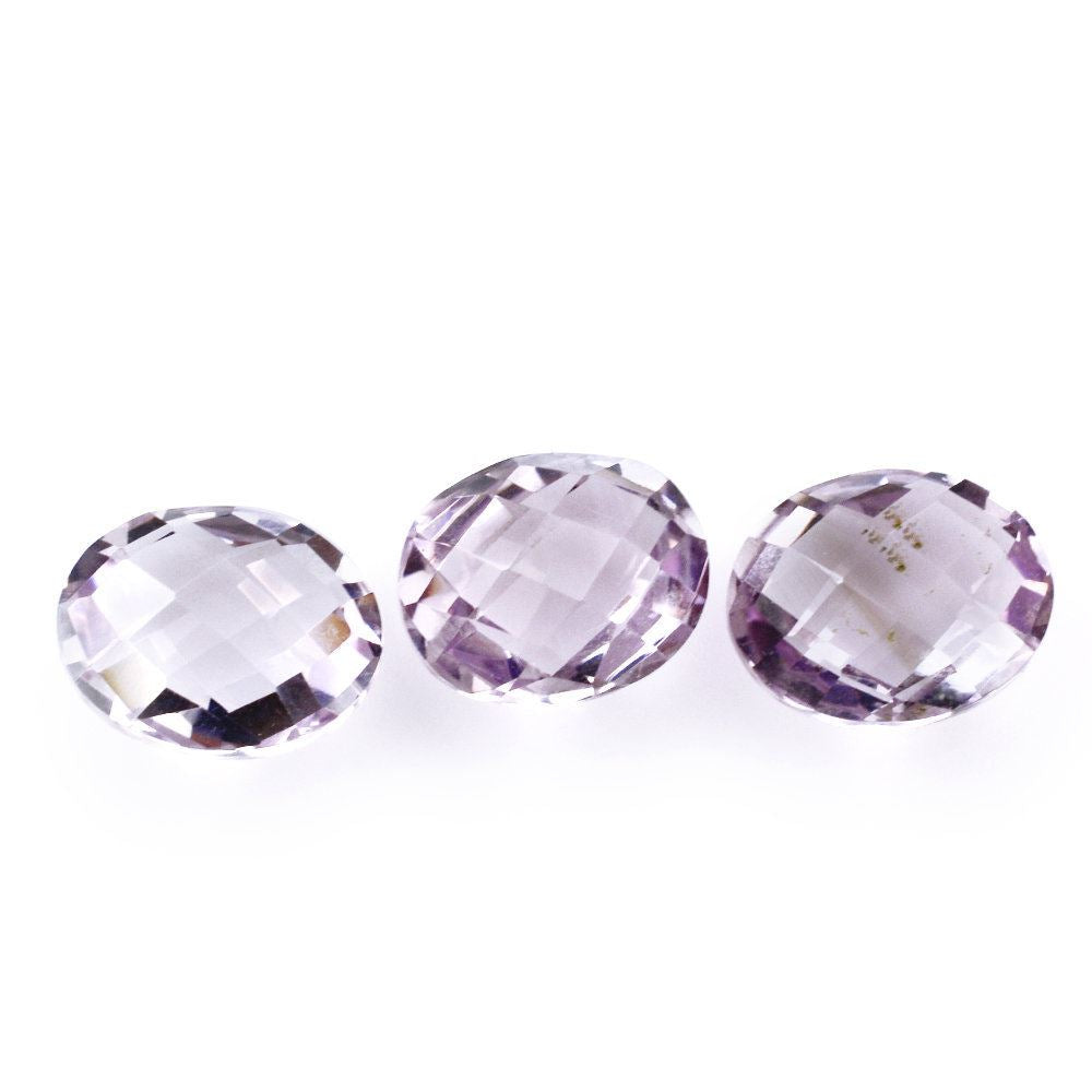 PINK AMETHYST BRIOLETTE OVAL (LITE) 10X8MM 2.79 Cts.