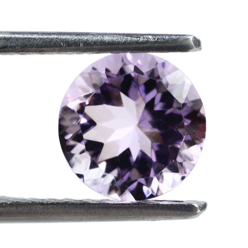 PINK AMETHYST CONCAVE CUT ROUND (DES#45) 8MM 2.00 Cts.