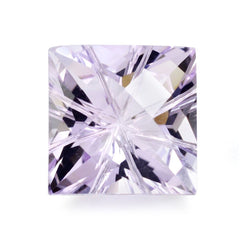 PINK AMETHYST CHECKER TOP PRINCESS BACK LAZER CUT SQUARE LITE (DES#21) 10MM 4.65 Cts.