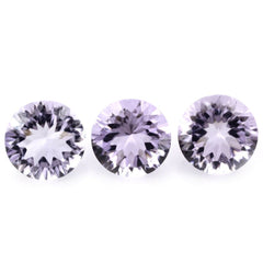 PINK AMETHYST CONCAVE CUT ROUND (DES#45) 10MM 3.50 Cts.