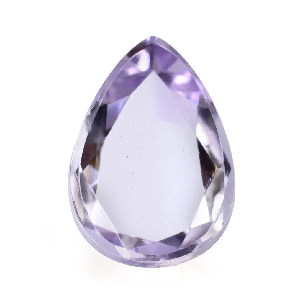 PINK AMETHYST TABLE CUT PEAR CAB FLAT BOTTOM 10X7MM 1.68 Cts.