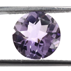 PINK AMETHYST CHECKER CUT ROUND 10MM 3.05 Cts.