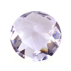 PINK AMETHYST CHECKER CUT ROUND 10MM 3.12 Cts.