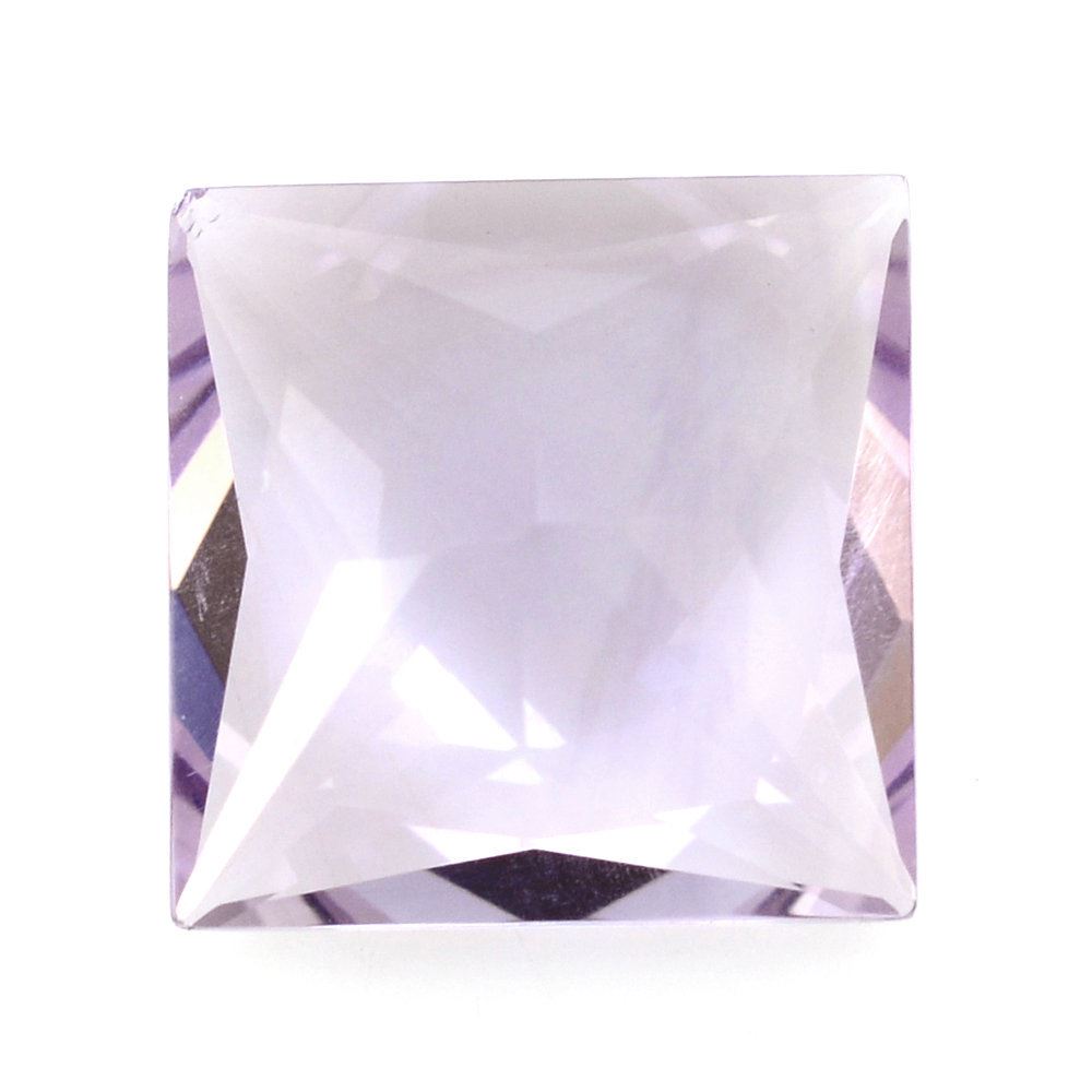 PINK AMETHYST PRINCESS CUT SQUARE 10MM 3.65 Cts.