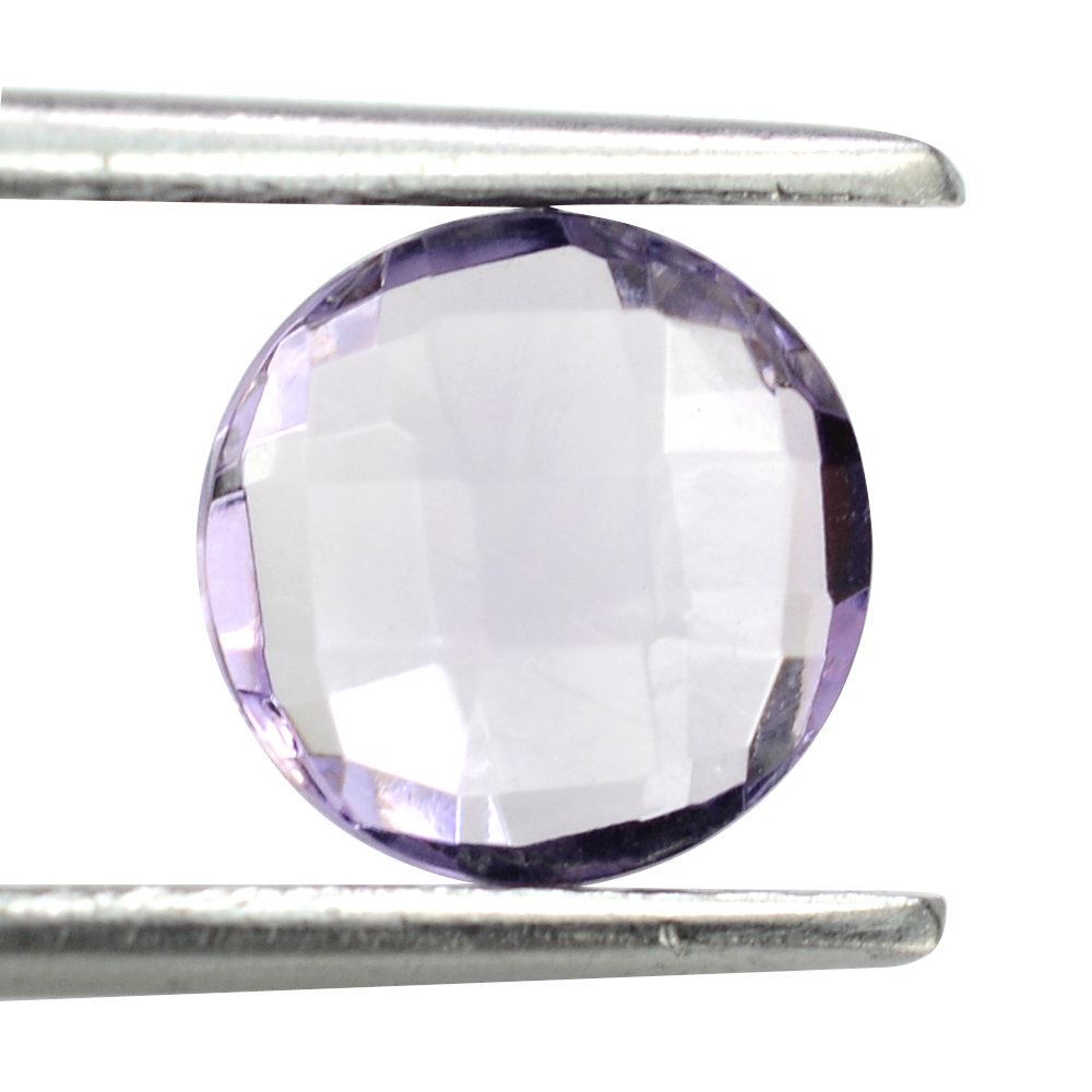 PINK AMETHYST BRIOLETTE ROUND 8MM 1.74 Cts.