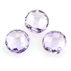 PINK AMETHYST BRIOLETTE ROUND 8MM 1.74 Cts.