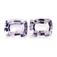 PINK AMETHYST CUT CUSHION (STEP CUT BACK) (LITE) 10X8MM 2.55 Cts.