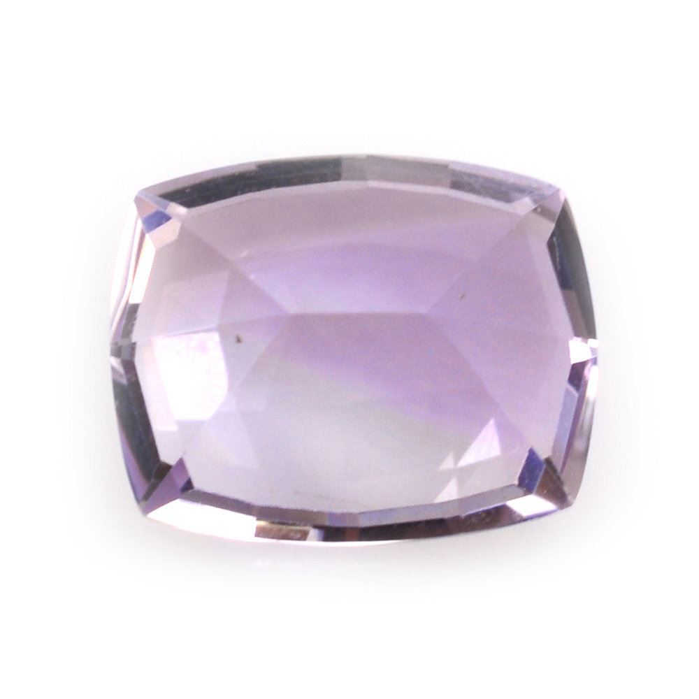 PINK AMETHYST CUT CUSHION (STEP CUT BACK) 10X8MM 2.58 Cts.