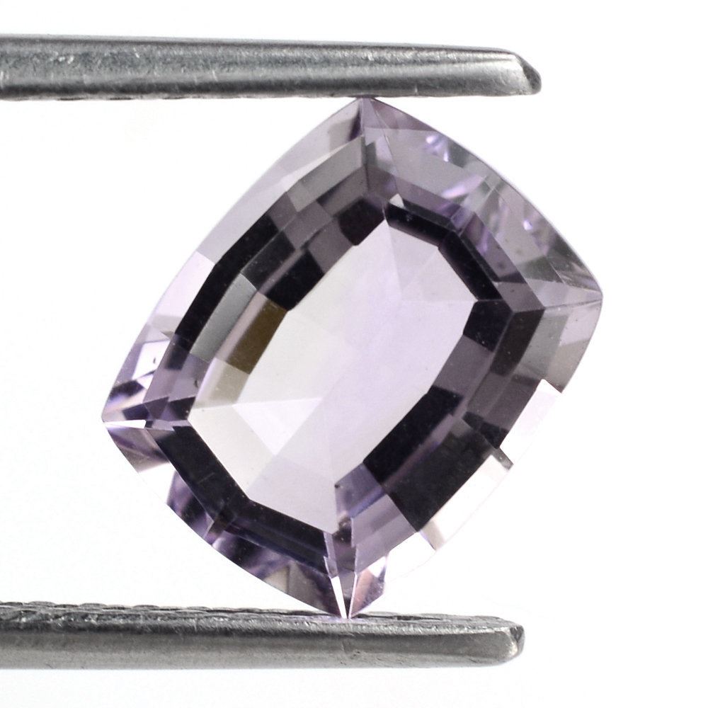 PINK AMETHYST CUT CUSHION (STEP CUT BACK) 10X8MM 2.58 Cts.