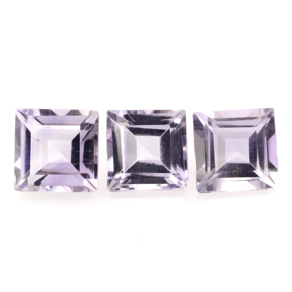 PINK AMETHYST CUT SQUARE 5MM 0.53 Cts.