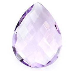 PINK AMETHYST BRIOLETTE PEAR 20X15MM 9.70 Cts.