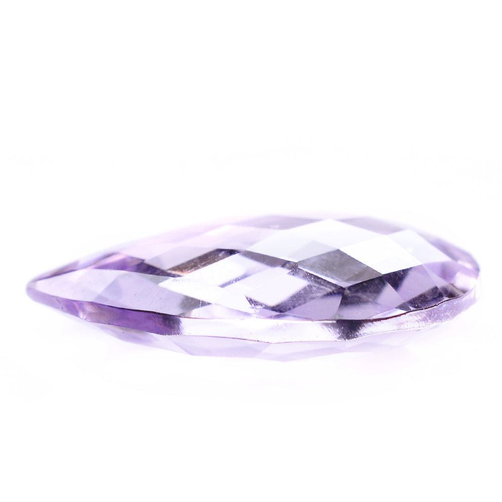 PINK AMETHYST BRIOLETTE PEAR 20X15MM 9.70 Cts.
