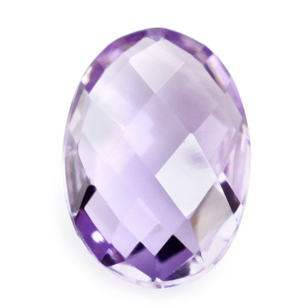 PINK AMETHYST BRIOLETTE OVAL 14X10MM 5.90 Cts.