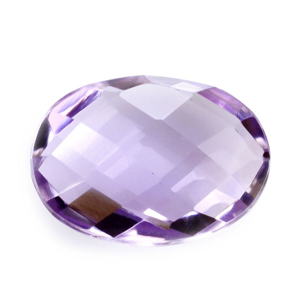 PINK AMETHYST BRIOLETTE OVAL 14X10MM 5.90 Cts.