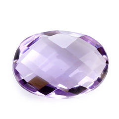 PINK AMETHYST BRIOLETTE OVAL 14X10MM 5.90 Cts.