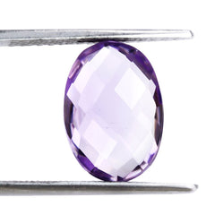 PINK AMETHYST BRIOLETTE OVAL 14X10MM 5.90 Cts.