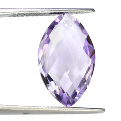 PINK AMETHYST TWISTED BRIOLETTE MARQUISE (FULL DRILL) 20X12MM 9.78 Cts.