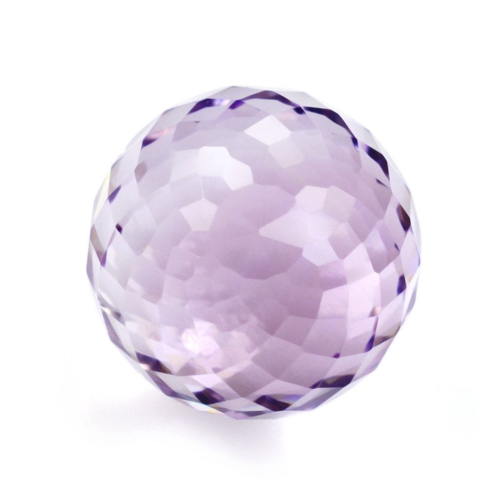 PINK AMETHYST FACETED BALLS 10MM 7.25 Cts.