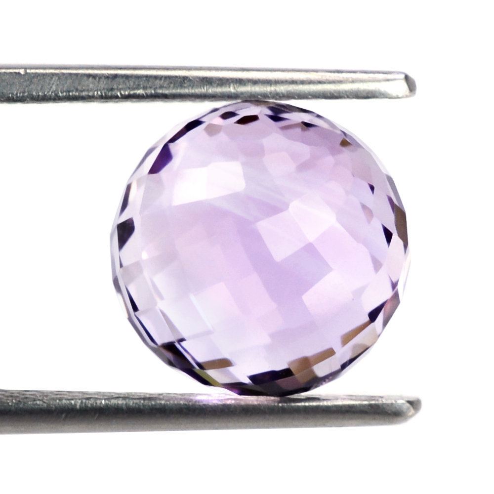 PINK AMETHYST FACETED BALLS 10MM 7.25 Cts.