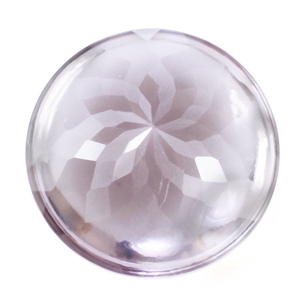 PINK AMETHYST BUFFTOP ROUND 14MM 9.15 Cts.