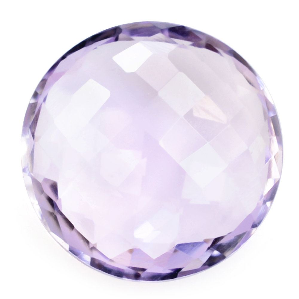 PINK AMETHYST BRIOLETTE ROUND 15MM 9.43 Cts.