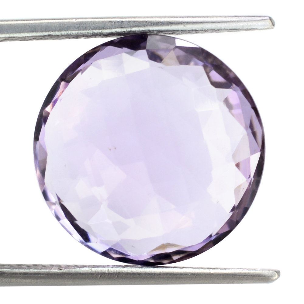 PINK AMETHYST BRIOLETTE ROUND 15MM 9.43 Cts.
