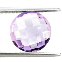 PINK AMETHYST BRIOLETTE ROUND 12MM 4.35 Cts.