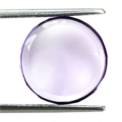 PINK AMETHYST ROUND DISK 14MM 6.45 Cts.