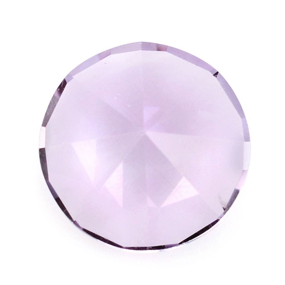 PINK AMETHYST MIRROR CUT ROUND 12MM 4.81 Cts.