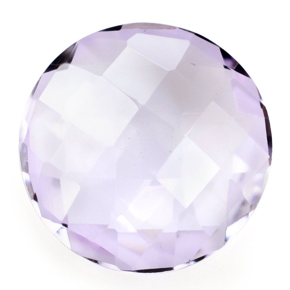 PINK AMETHYST BRIOLETTE ROUND 14MM 7.32 Cts.