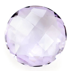 PINK AMETHYST BRIOLETTE ROUND 14MM 7.32 Cts.