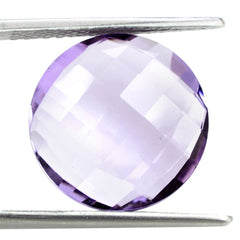 PINK AMETHYST BRIOLETTE ROUND 15MM 7.90 Cts.