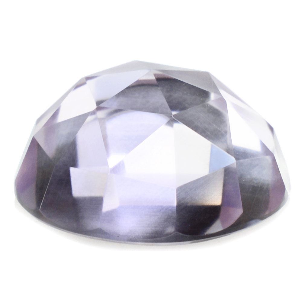 PINK AMETHYST ROSE CUT ROUND CAB (LITE) 15MM 10.60 Cts.