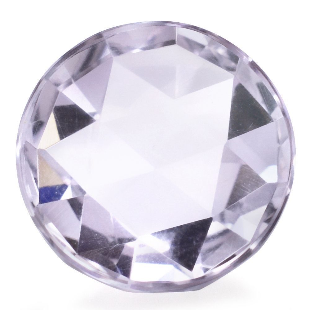 PINK AMETHYST ROSE CUT ROUND CAB (LITE) 15MM 10.60 Cts.