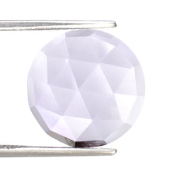 PINK AMETHYST ROSE CUT ROUND CAB (LITE) 15MM 10.60 Cts.