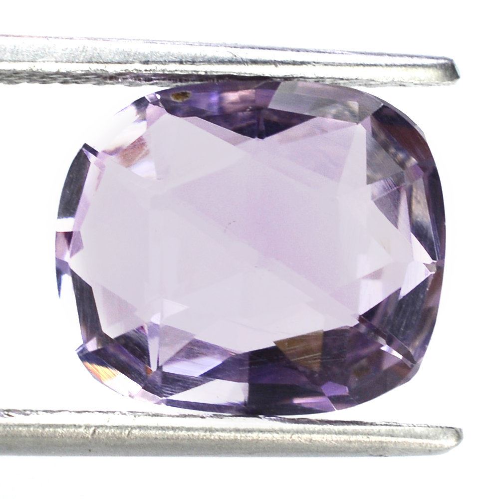 PINK AMETHYST ROSE CUT BRIOLETTE CUSHION 12X10MM 5.05 Cts.