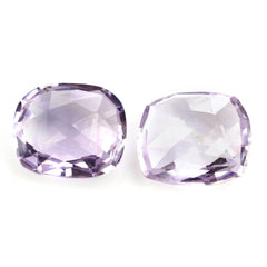 PINK AMETHYST ROSE CUT BRIOLETTE CUSHION 12X10MM 5.05 Cts.