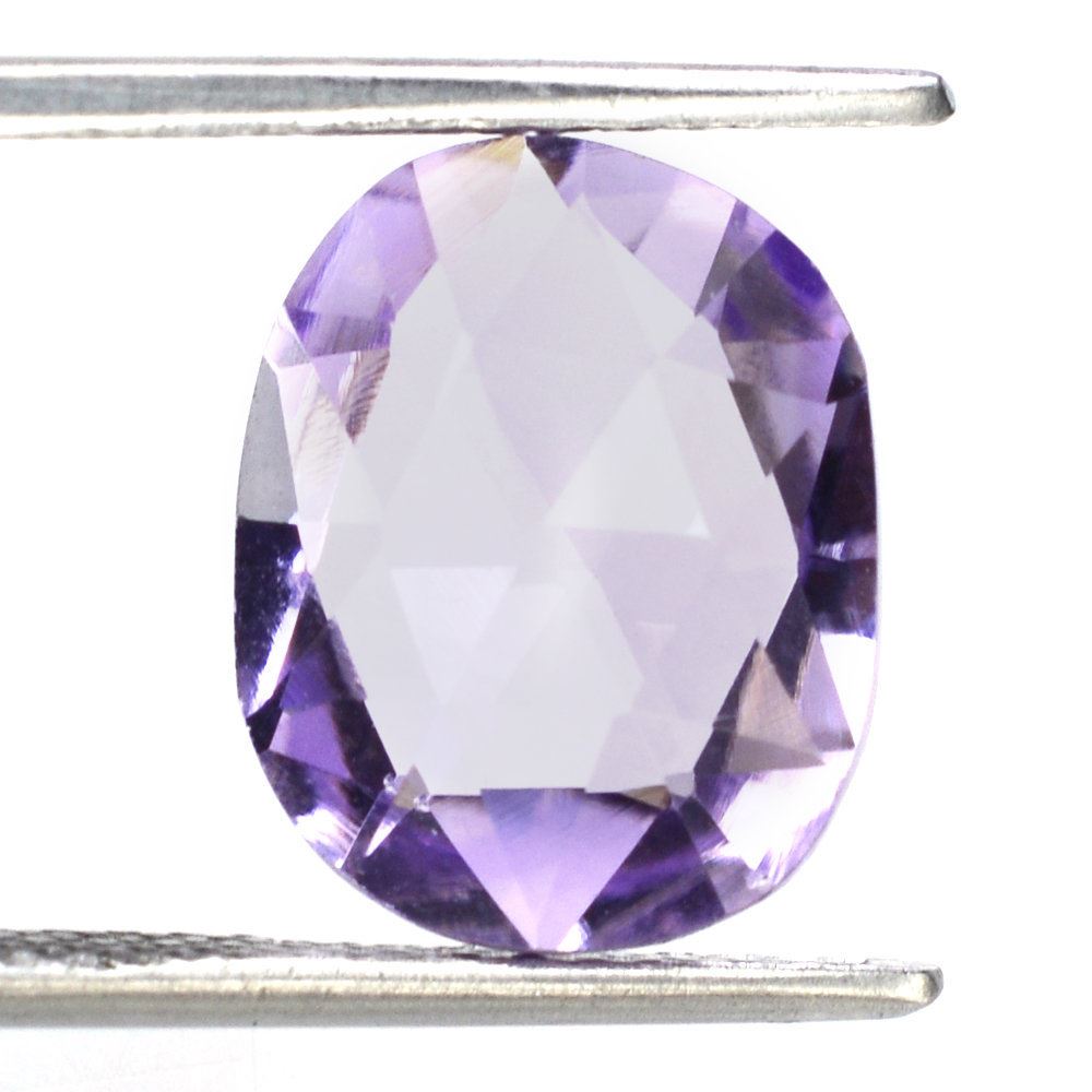 PINK AMETHYST ROSE CUT BRIOLETTE CUSHION 13.50X10.50MM 5.60 Cts.