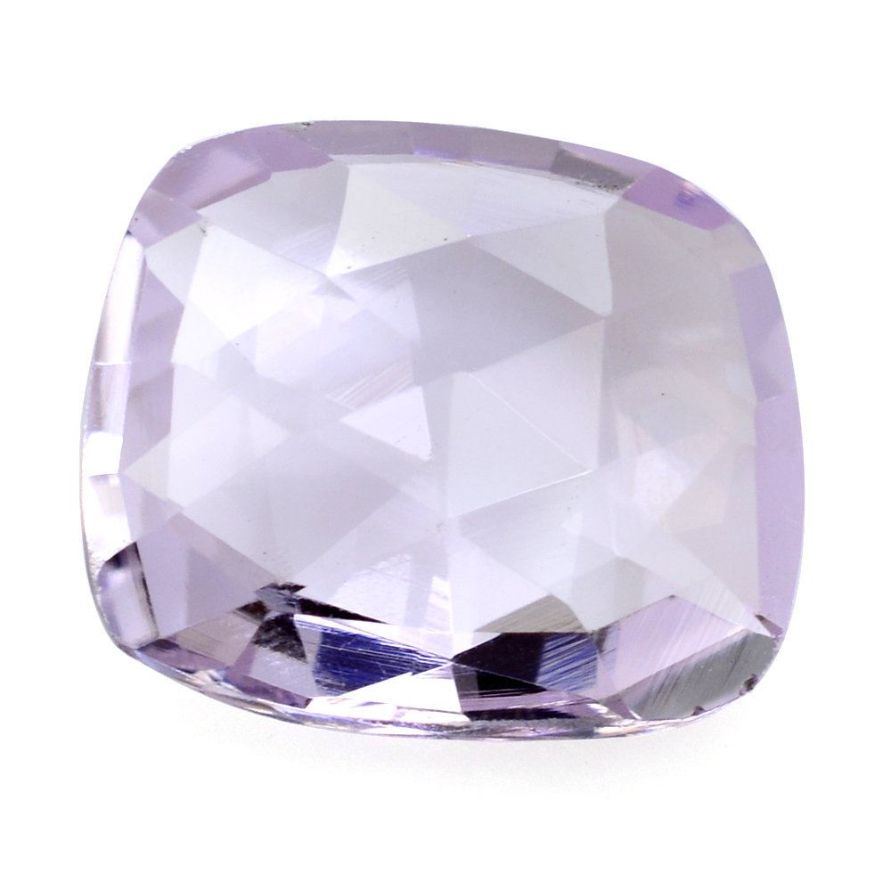 PINK AMETHYST ROSE CUT BRIOLETTE CUSHION 14X12MM 6.65 Cts.