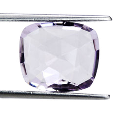 PINK AMETHYST ROSE CUT BRIOLETTE CUSHION 14X12MM 6.65 Cts.