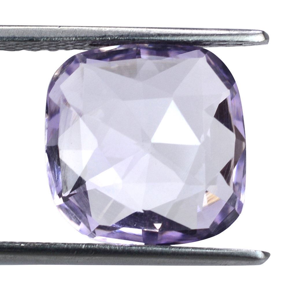 PINK AMETHYST ROSE CUT BRIOLETTE CUSHION 13MM 6.77 Cts.