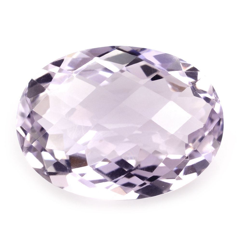 PINK AMETHYST CHECKER CUT OVAL 20X15MM 14.95 Cts.