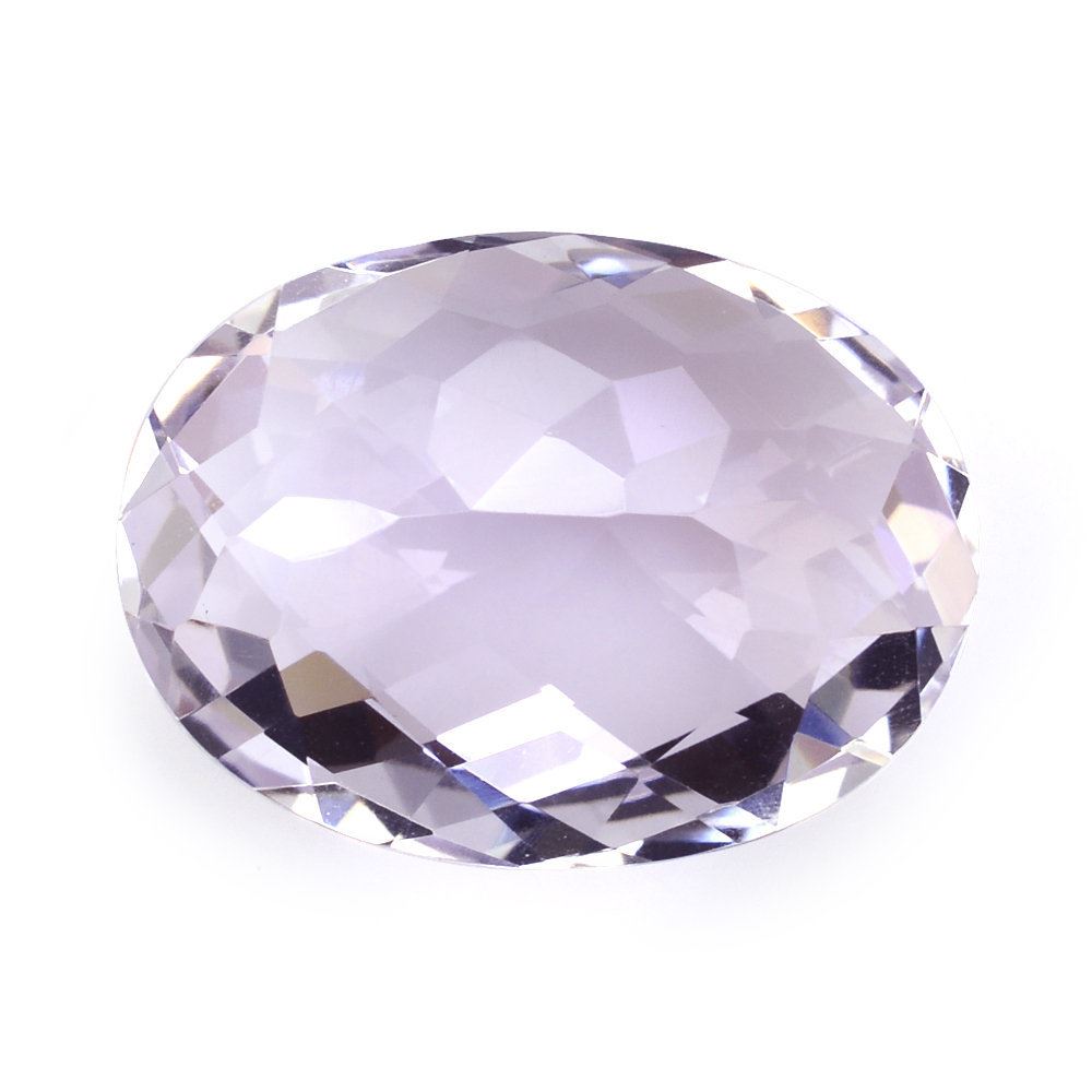 PINK AMETHYST CHECKER CUT OVAL 20X15MM 14.95 Cts.