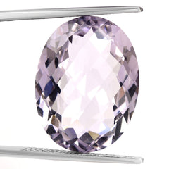 PINK AMETHYST CHECKER CUT OVAL 20X15MM 14.95 Cts.