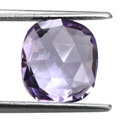 PINK AMETHYST ROSE CUT BRIOLETTE CUSHION 12X11.50MM 5.10 Cts.