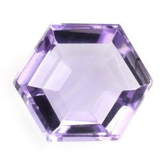 PINK AMETHYST STEP CUT HEXAGON CAB 12X11.50MM 6.10 Cts.